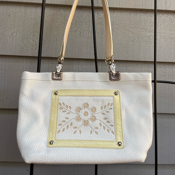 Brighton Handbags - Brighton leather bag cream/yellow